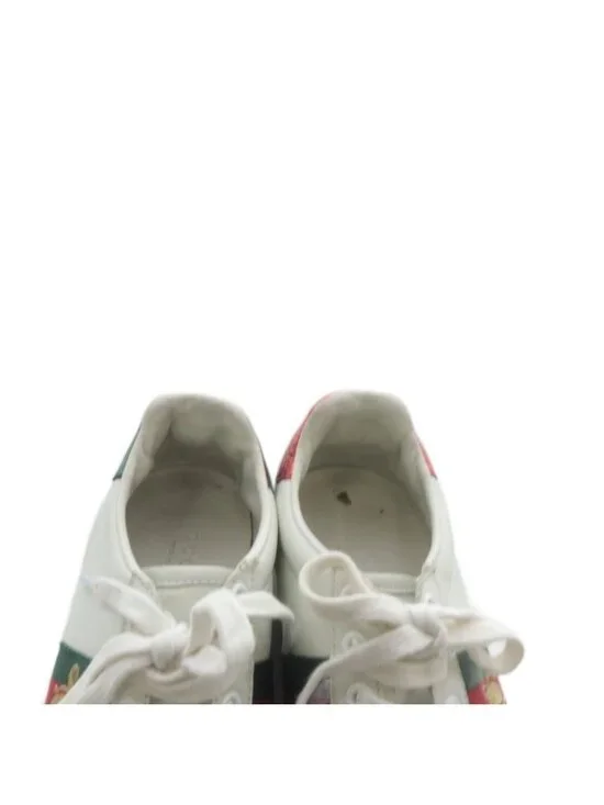 Gucci Ace Embroidered Sneakers Low Cut Leather 35 White - Picture 7 of 9